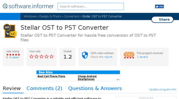 stellar-ost-to-pst-converter.software.informer.com