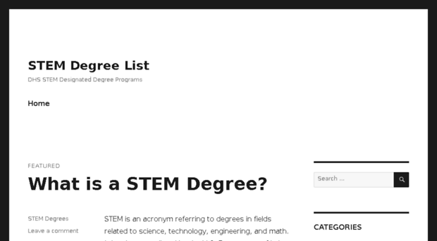 stemdegreelist.com