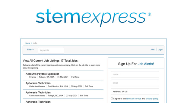 stemexpress.applicantpool.com