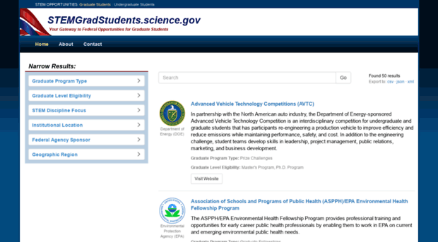 stemgradstudents.science.gov