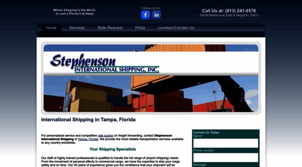 stephensonintlshipping.com