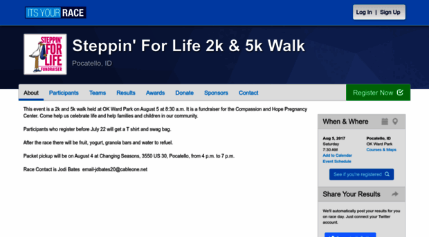 steppinforlife.itsyourrace.com