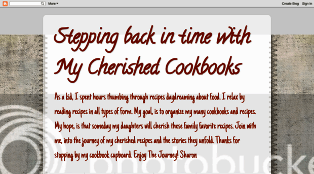 steppingbackintimecherishedcookbooks.blogspot.com