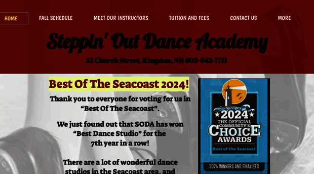 steppinoutdanceacademy.com