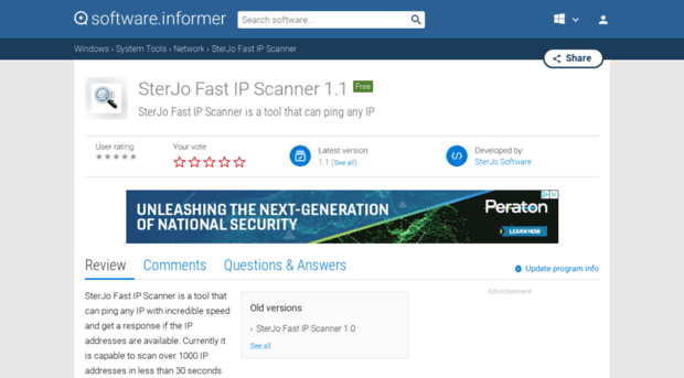 sterjo-fast-ip-scanner.software.informer.com