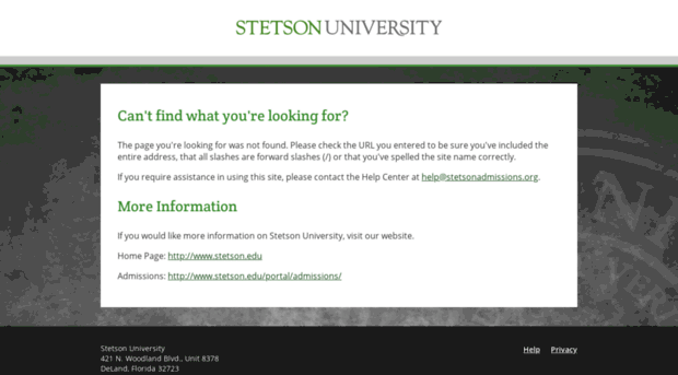 stetsonadmissions.org