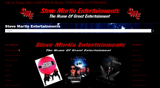 stevemartinentertainments.com