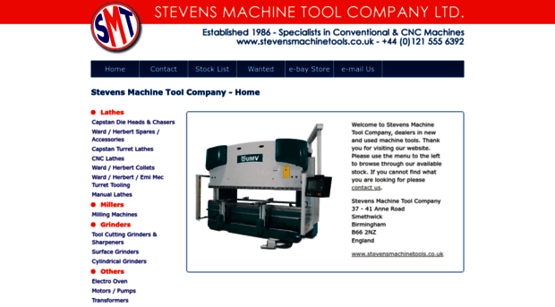 stevensmachinetools.co.uk