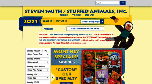 stevensmithstuffedanimals.com