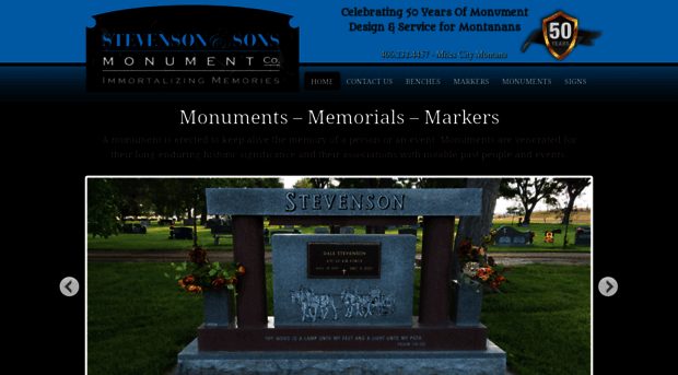 stevensonmonuments.com