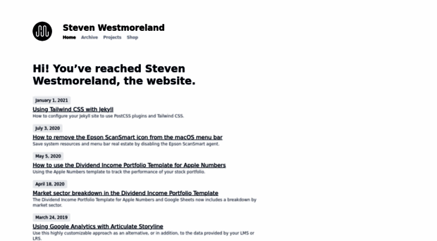 stevenwestmoreland.com