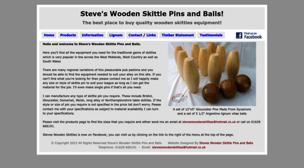 steveswoodenskittles.co.uk