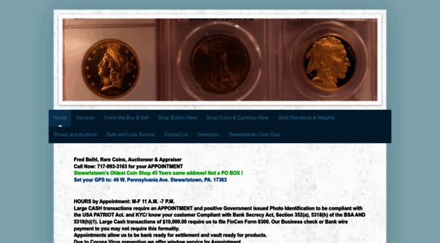 stewartstowncoinshop.com