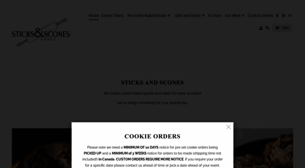 sticksandsconescakes.com