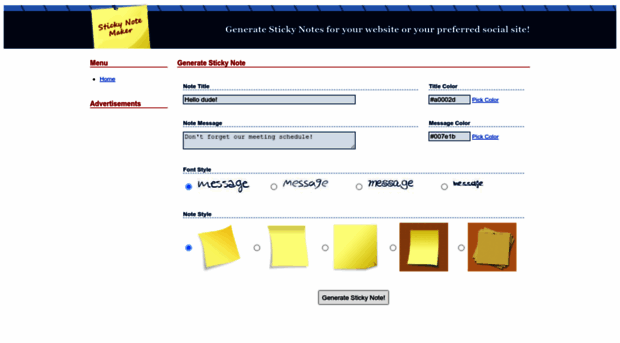 stickynotemaker.com