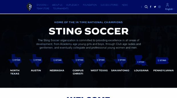 stingsoccer.com