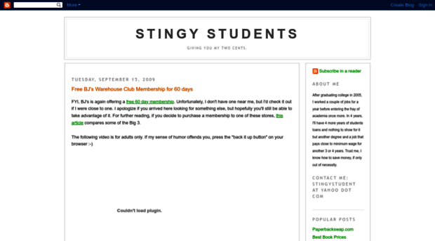stingystudents.blogspot.com