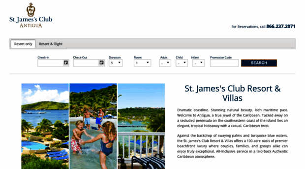 stjames.eliteislandvacations.com