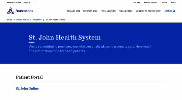 stjohnonline.iqhealth.com