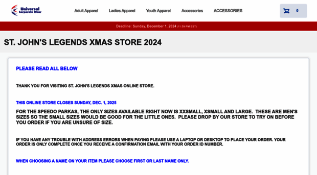 stjohnslegendsxmasstore.itemorder.com