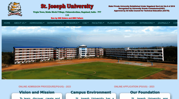 stjosephuniv.edu.in