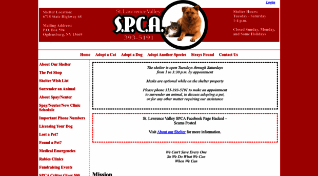 stlawrencevalleyspca.org