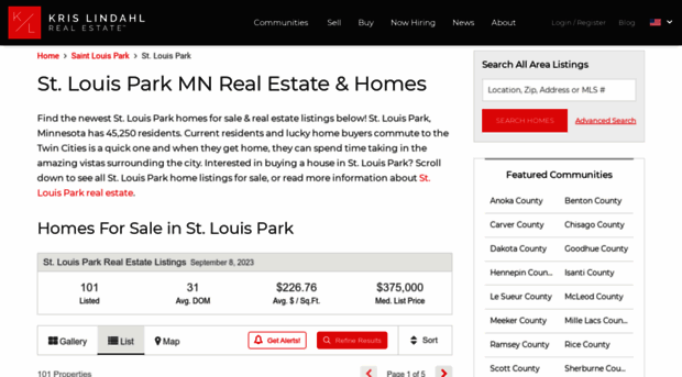 stlouisparkrealestate.com