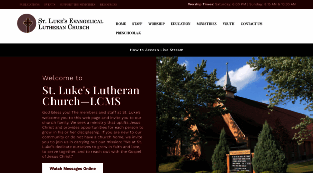 stlukeslutheran.com