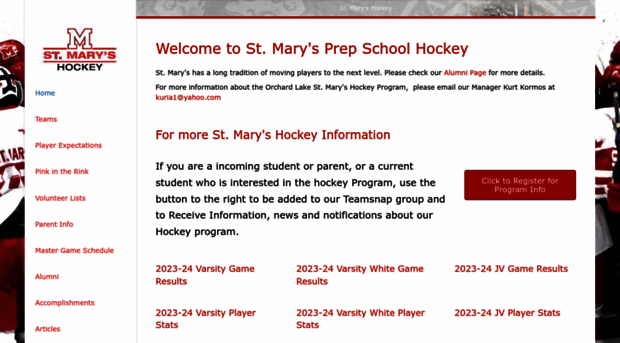 stmaryshockey.com
