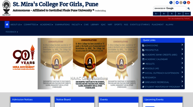 stmirascollegepune.edu.in