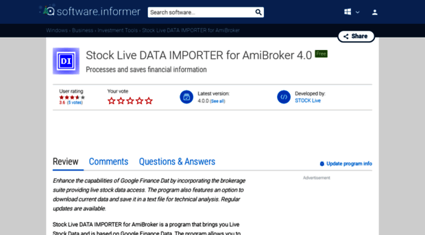 stock-live-data-importer-for-amibroker.software.informer.com