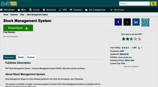 stock-management-system.soft112.com