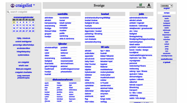 stockholm.sv.craigslist.se