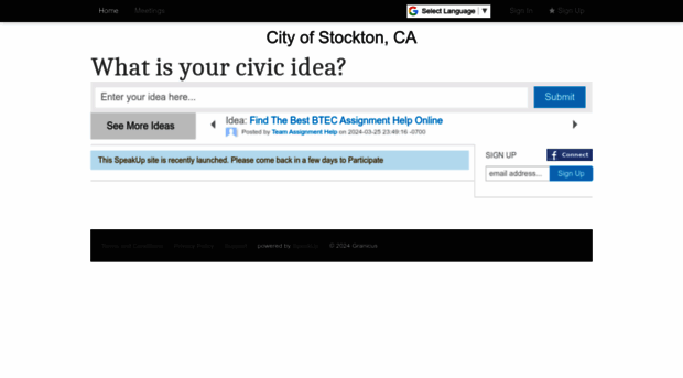 stockton.granicusideas.com