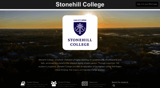 stonehill.meritpages.com