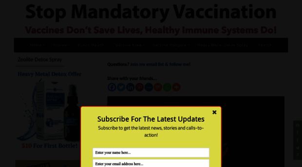 stopmandatoryvaccination.com