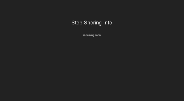 stopsnoringinfo.org