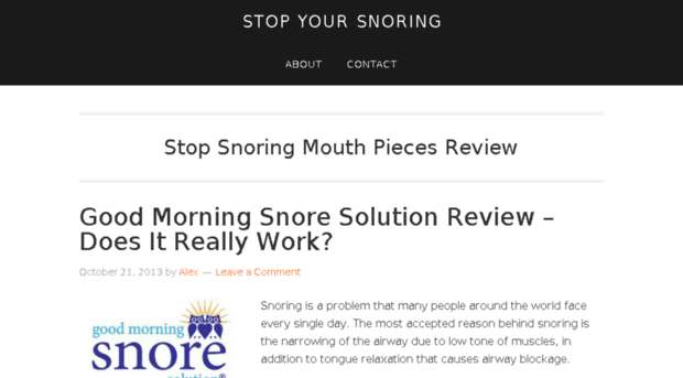 stopsnoringmouthpieces.net