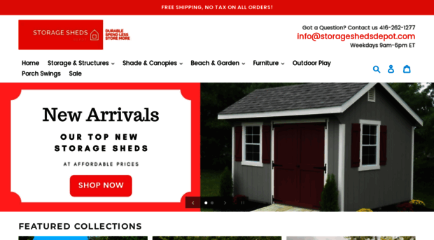 storageshedsdepot.com