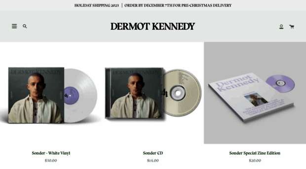 store.dermotkennedy.com