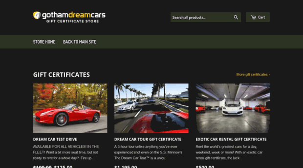 store.gothamdreamcars.com