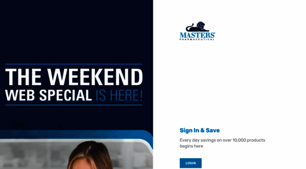 store.mastersrx.com - Sign In - Pharmaceutical Whole... - Store Mastersrx