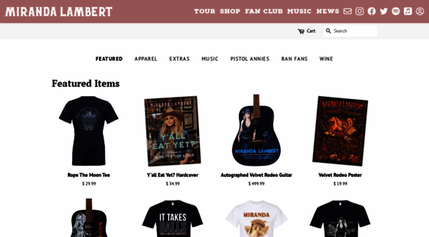 store.mirandalambert.com