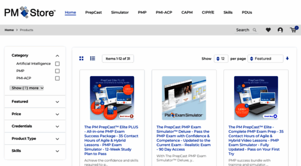 store.project-management-prepcast.com - PM PrepCast Store - Products ...