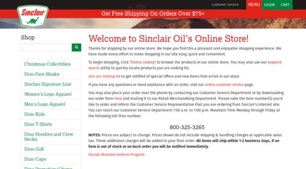 store.sinclairoil.com