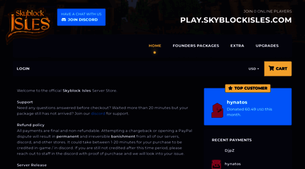 store.skyblockisles.net