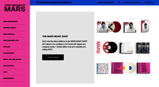 store.thirtysecondstomars.com