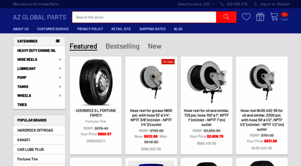 stores.azglobalparts.com