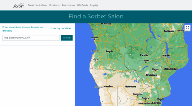 stores.salonssorbet.co.za