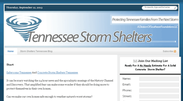 stormshelterstennessee.com